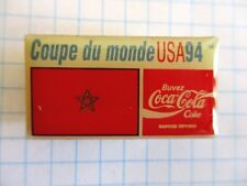 MOROCCO FLAG CUP FOOTBALL 1994 COCA COLA VINTAGE PIN PRIVATE COLLECTION us4
