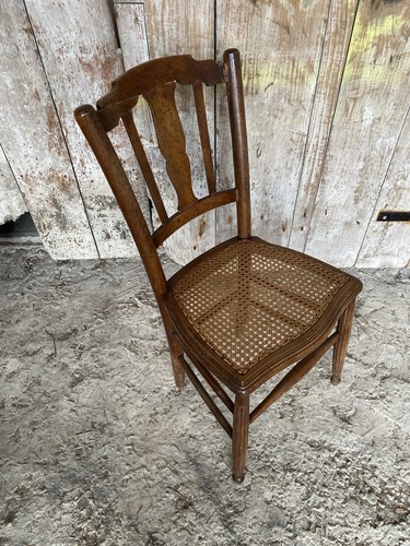 Chaise ancienne bistrot bois - bistrot,