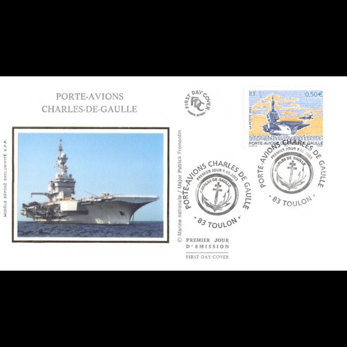 Fdc soie porte avions - soie,