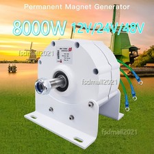 8000W Gearless Alternateur à aimant permanent Magnet Generator Motor 12V/24V/48V