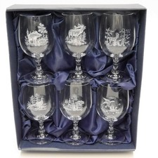 6 Pièces De Verres À Vin