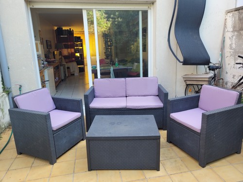 Salon jardin résine - salon,