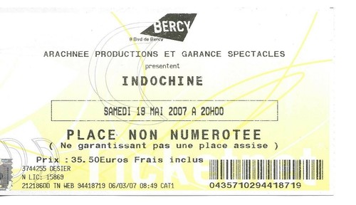 Rare ticket billet de - rare,