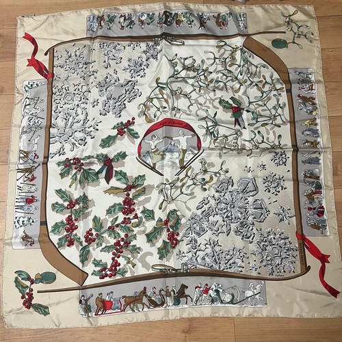 Hermes neige antan carre90 - hermes, d'antan