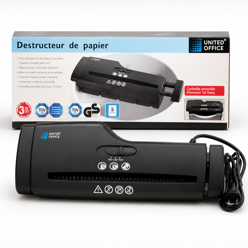 Destructeur papier united - papier,