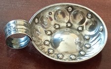 Ancien Taste-Vin Tastevin Argent massif  31 grammes  poinçon Minerve Oenologie 