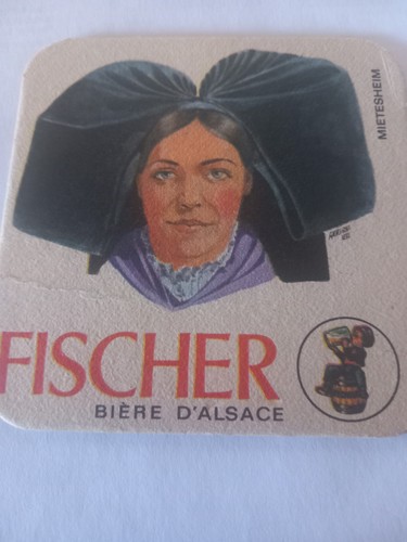 Ancien sous bock - bière, brie