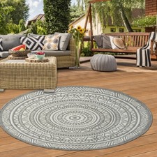 Tapis rond d'extérieur à