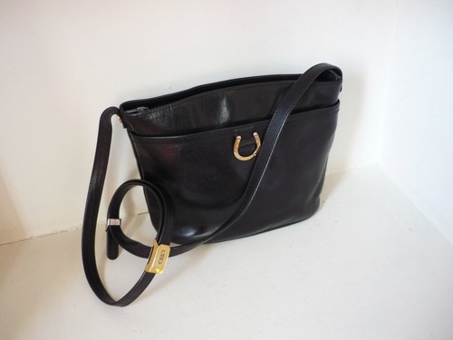 Sac bandoulière cuir noir