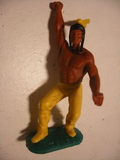 Soldat ancien plastique Figurine TIMPO Far west INDIEN 60mm