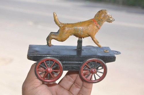 Jouet tôle tirer - jouet, chien