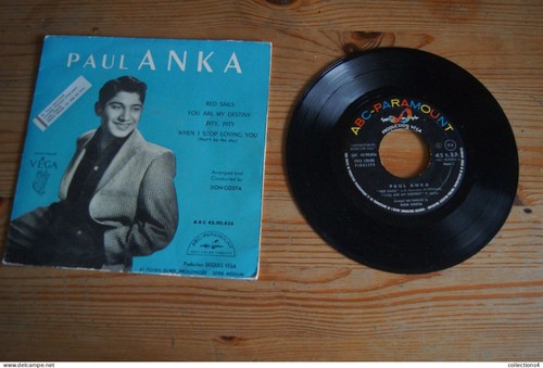 Paul anka red sails - red, 1958