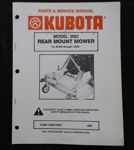 Kubota b7200 b8200 l2650 l2850 - kubota,