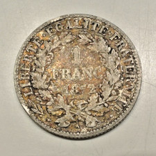 1 FRANC ARGENT  type  CERES 1872  petit A     petit prix !