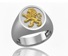 Bague Lion de Juda en argent