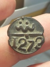 Belle Monnaie de 1 Falus Maroc 1272