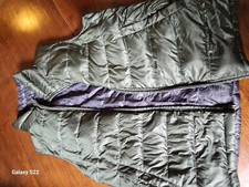 DOUDOUNE HOMME SANS MANCHE MARQUE HERNO REVERSIBLE BLEU MARINE / VERT BOUTEILLE