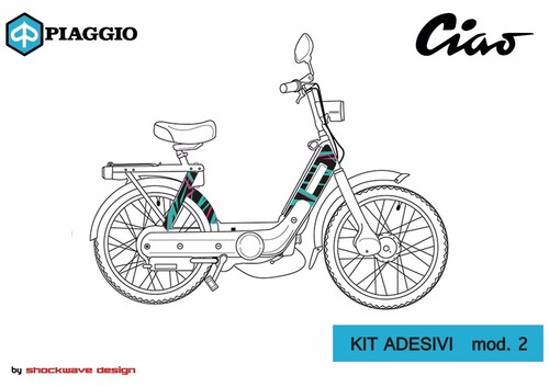 Autocollants piaggio ciao - autocollants,
