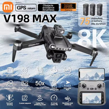 🚀 Drone V198MAX GPS 8K Professionnel  Caméra Aérienne FPV  Laser Anti-Obstacle