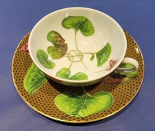 Tasse á the et soucoupe Porcelaine de Limoges RAYNAUD
