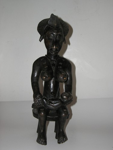 Statuette africaine maternité - statuette,