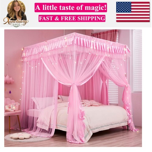Corners post canopy bed - 4,