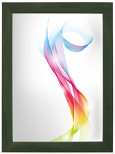 FRAMO Cadre photo Bois Vert essuyé 67x10 cm à 67x150 cm, avec verre acrylique