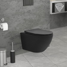 WC suspendu long chasse d'eau