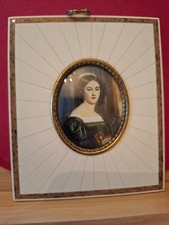 portrait miniature ancien Anna Hillmayer