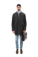 Baracuta G10 Hiver Trench-Coat Vert Cire Coton Par Stevensons De Ecosse