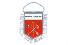 Mini banner flag pennant mirror cars country banner russia saint petersburg