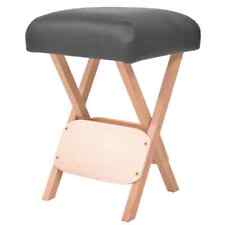 Tabouret de Massage Pliant avec Siège 12 cm d'Epaisseur Noir Chaise vidaXL
