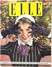 ELLE Magazine n° 212 du 19 Décembre 1949 ancienne revue de Mode Couture Femme