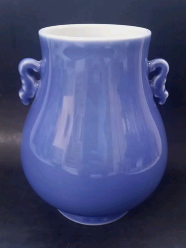 Vase bleu pansu chinois - pansu,