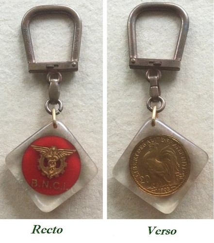 Porte clé bourbon - porte-clé, bnci