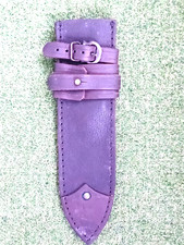 FOURREAU POIGNARD EN CUIR MARRON POUR  GN  médiéval    long 30cm  larg 8cm
