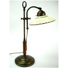 Lampe De Table En Laiton Avec Plat En Céramique Style Vintage Réglable