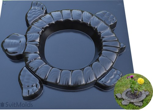 Moule béton tortue fleur - moule,