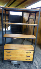 Bibliothèque industrielle grand tiroirs