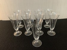 6 flûtes a champagne modèle Orval taillé cristal Daum (prix à la pièce)