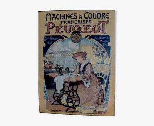 Plaque publicitaire machines - plaque, a