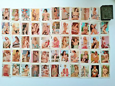 ancien jeux de cartes, sexy érotique, pin-up dans son étui publicitaire Narbonne