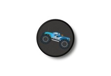 Patch badge ecusson imprime thermocollant monster truck camion