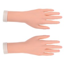  1 paire de mains de mannequin souples : main factice réaliste et pliable - faux
