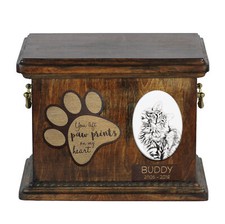 Chat des forêts norvégiennes urne en bois pour chat Art-Dog