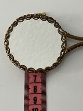 Ancien Petit Miroir Porcelaine