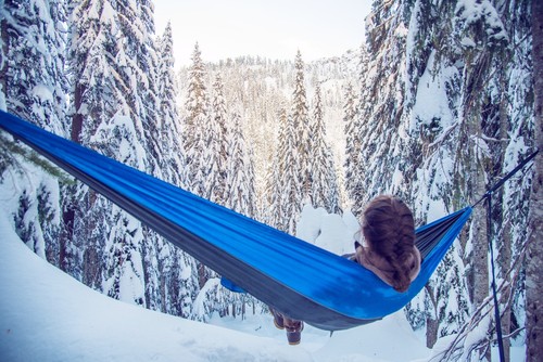 Single nylon camping - camping, hammock