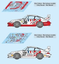 Décal Porsche 911 GT2 evo Le Mans 1995 1:32 1:43 1:24 1:18 slot decals