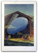 Affiche François Schuiten Le Hangar Y signée 200ex 50x70 cm