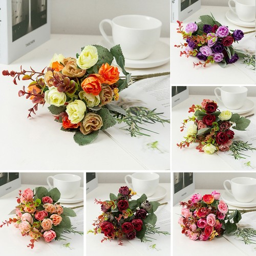 Bouquet soie artificielle - 1,